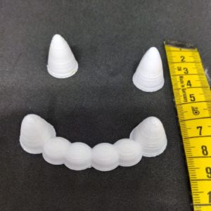 3D Printed teeth for fursuit